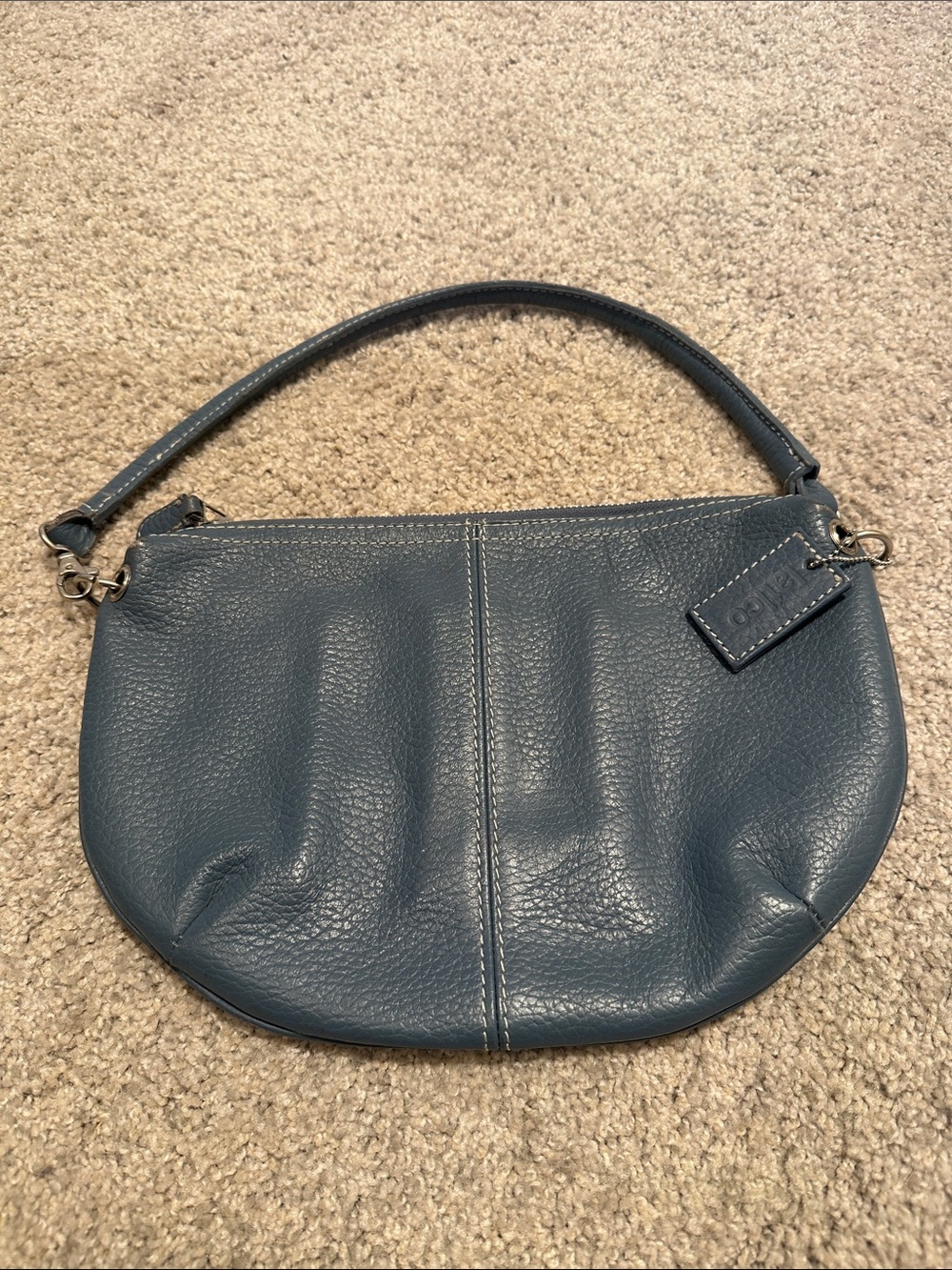 latico Leather Shoulder Bag in Slate Blue-Grey